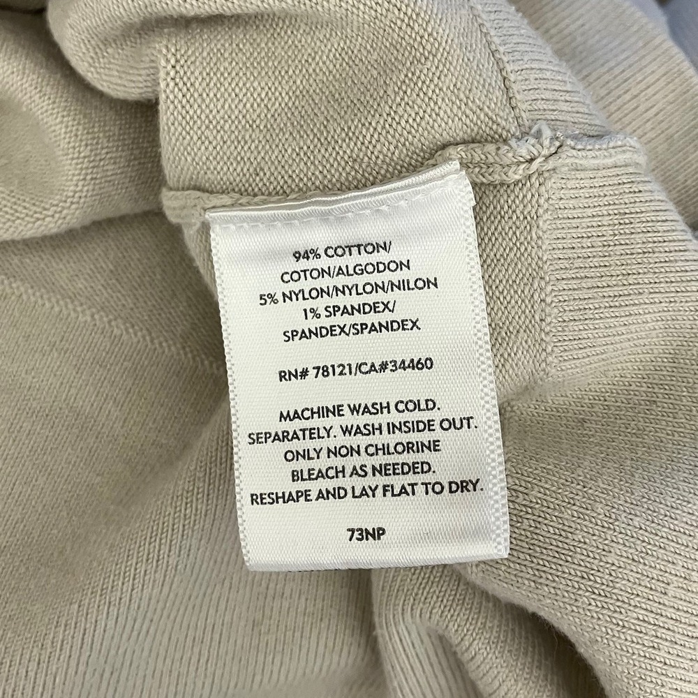 Eileen‎ Fisher Zip Up Light Weight Jacket Size L Cream Color Cotton Blend - Picture 5 of 5